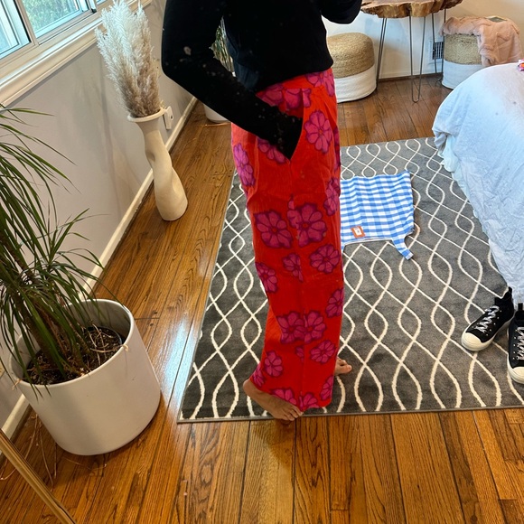 Rhode Linen Campbell Pants Scarlet Size 4 NWT - Picture 10 of 11